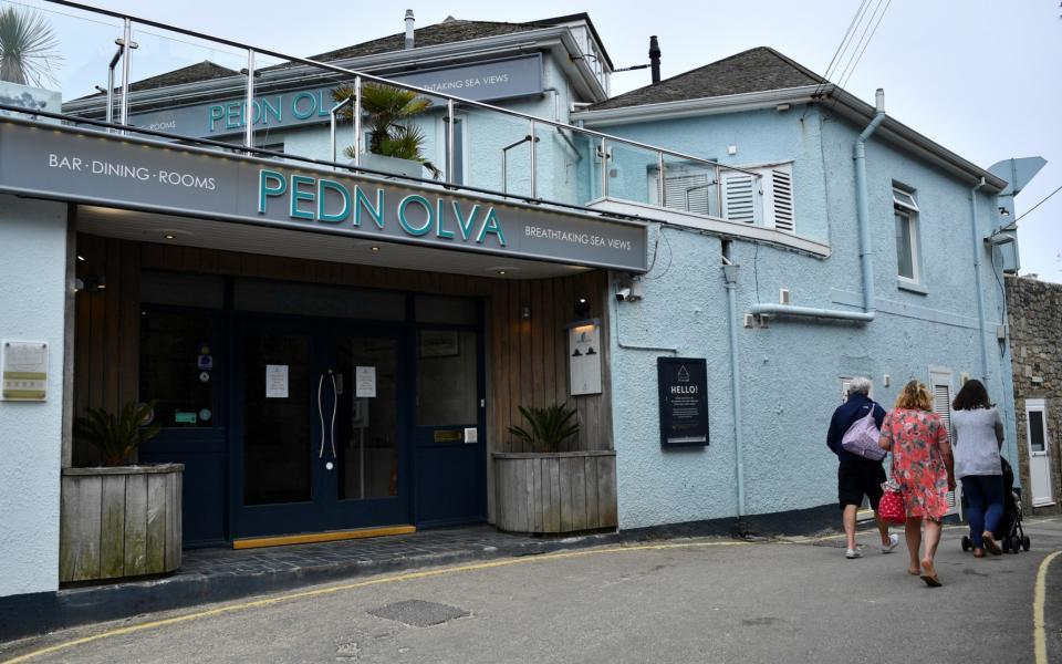 The Pedn Olva Hotel is seen, after it was closed due to a guest contracting coronavirus disease (COVID-19), during the G7 leaders summit, in St Ives  - REUTERS/Dylan Martinez