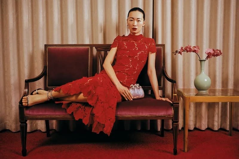Supermodel Ling Tan stars in Self-Portrait's Chinese New Year campaign. (PHOTO: Self-Portrait)