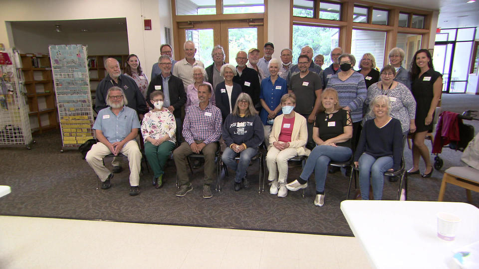 A slice of America poses for a class photo. / Credit: CBS News