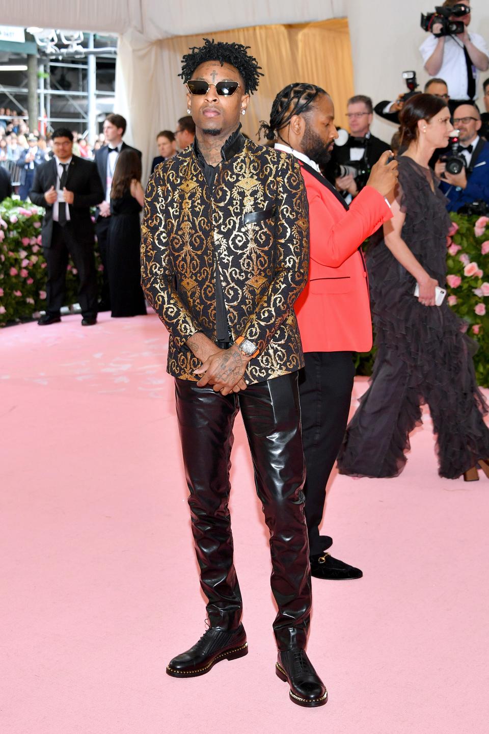 <h1 class="title">21 Savage in Dapper Dan</h1><cite class="credit">Photo: Getty Images</cite>