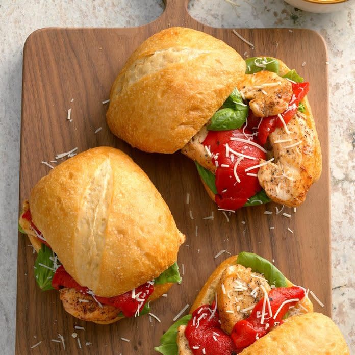 Basil Chicken Sandwiches