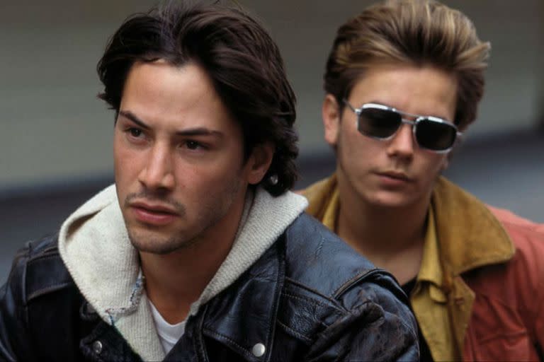 Keanu Reeves y River Phoenix en Mi mundo privado de Gus Van Sant