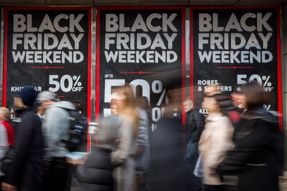 Shopping frenzy: Black Friday in London: Getty Images