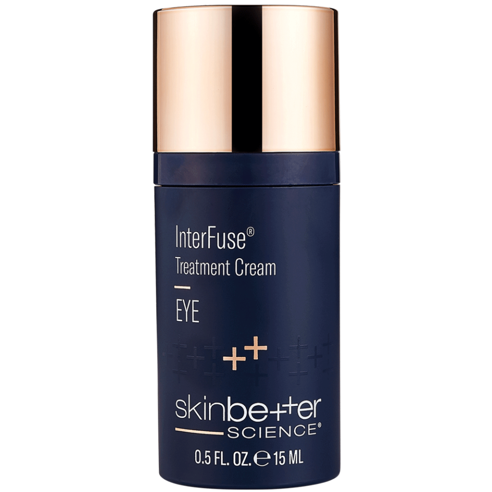 <p><a href="https://store.skinbetter.com/interfuse-treatment-cream-eye-15-ml" rel="nofollow noopener" target="_blank" data-ylk="slk:Shop Now;elm:context_link;itc:0;sec:content-canvas" class="link ">Shop Now</a></p><p>InterFuse Treatment Cream EYE</p><p>$105.00</p><p>skinbetter.com</p><span class="copyright">SkinBetter</span>