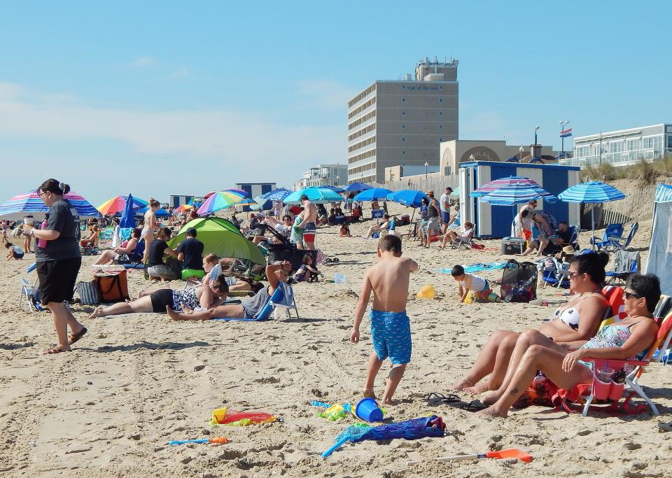 Crowds of visitors came to the Boardwalk and Beach during Memorial Day Weekend in Rehoboth Beach.