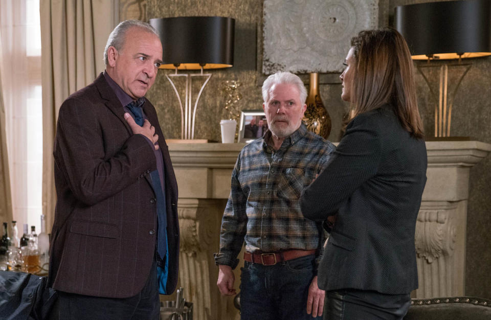 Wednesday, March 1: Chrissie is furious when Lawrence suddenly changes his will