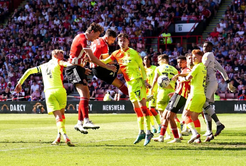 Nottingham Forest and Sheffield United battle for a place in the Championship play-off final  (PA)