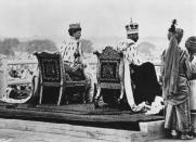 <p>King George V and Queen Mary were proclaimed Emperor and Empress of India in a ceremony in Delhi in December 1911. </p>