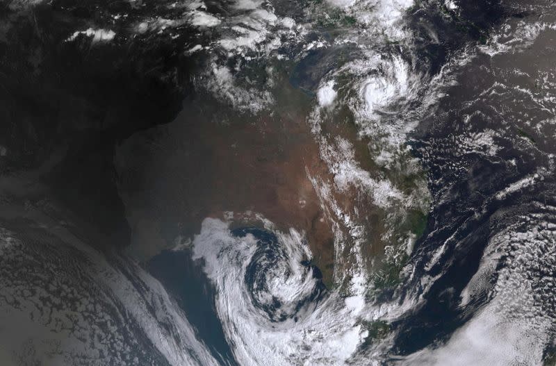 Satellite image of Cyclone Jasper