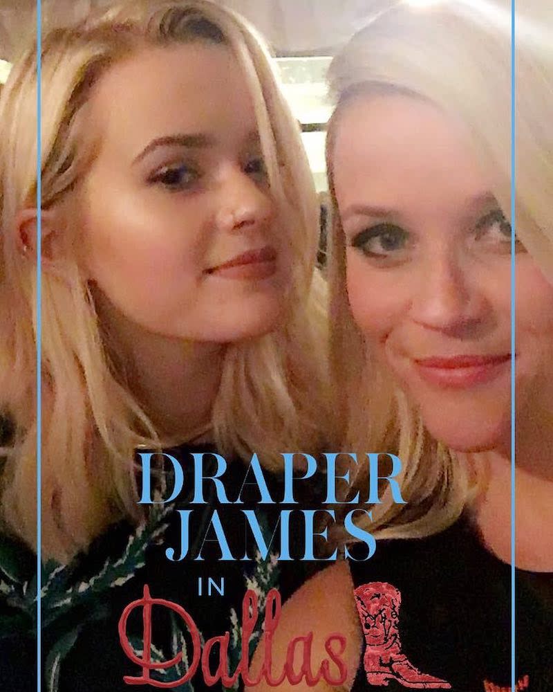<p>Mom’s biggest supporter! Ava stepped out for a Draper James event in Dallas to support Reese’s lifestyle brand. It doesn’t matter the filter, these two look practically identical. “It’s so weird. I can’t believe she’s 18,” <a rel="nofollow noopener" href="http://us.hellomagazine.com/celebrities/2017072740974/reese-witherspoon-teenage-daughter-ava/" target="_blank" data-ylk="slk:Reese told Entertainment Tonight;elm:context_link;itc:0;sec:content-canvas" class="link ">Reese told <em>Entertainment Tonight</em></a>. “But she’s great, and we did it together. I feel like we grew up together, it’s great.” (Photo: <a rel="nofollow noopener" href="https://www.instagram.com/p/BK7RTD3AKWR/?hl=en&taken-by=reesewitherspoon" target="_blank" data-ylk="slk:Reese Witherspoon via Instagram;elm:context_link;itc:0;sec:content-canvas" class="link ">Reese Witherspoon via Instagram</a>) </p>