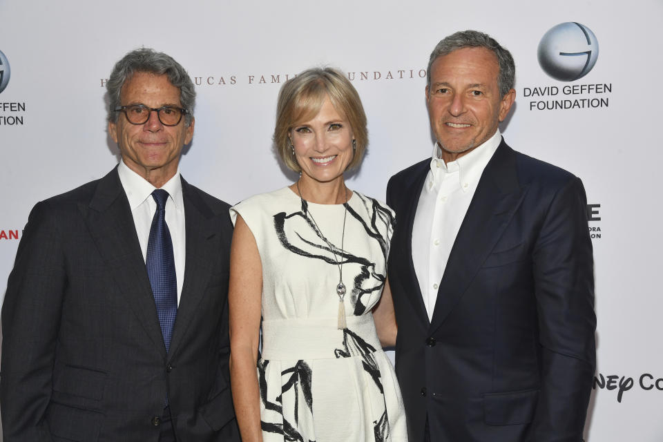 Eric Eisner, Willow Bay and Bob Iger