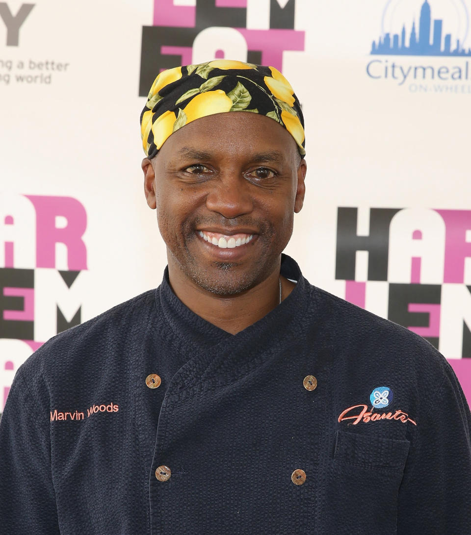An Emmy Award nomination, two popular cookbooks ("Home Plate Cooking" and "The New Low Country"), and the honor of being chosen as<a href="http://www.letsmove.gov/chef-marvin-woods" target="_hplink"> the first chef to kick off FLOTUS&rsquo; Let&rsquo;s Move initiative</a> combating childhood obesity are definitely things to brag about, but this foodie&rsquo;s coolest accomplishment is his program, <a href="http://www.chefmarvinwoods.com/dk.html" target="_hplink">&lsquo;Droppin&rsquo; Knowledge with Chef Marvin Woods</a>. A testament to his concern for child health issues and affordable meals for families, Chef Woods has traveled across the country giving talks and demonstrations to educate parents and children why it&rsquo;s important to eat well and why it doesn&rsquo;t have to be expensive or complicated to do so.
