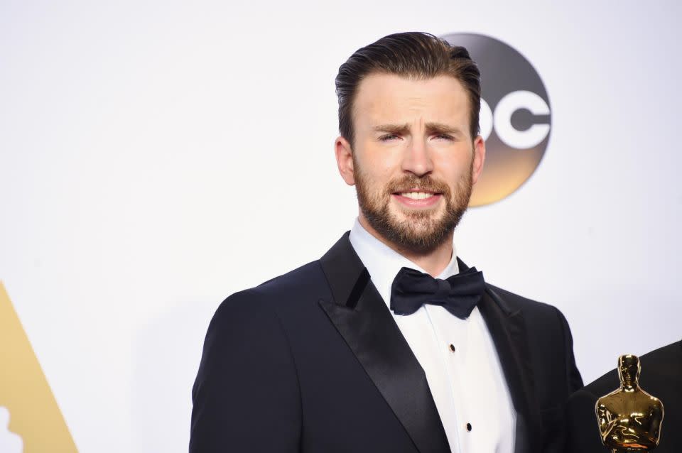 Captain America, aka. Chris Evans also let his crossover dreams be known. Source: Getty