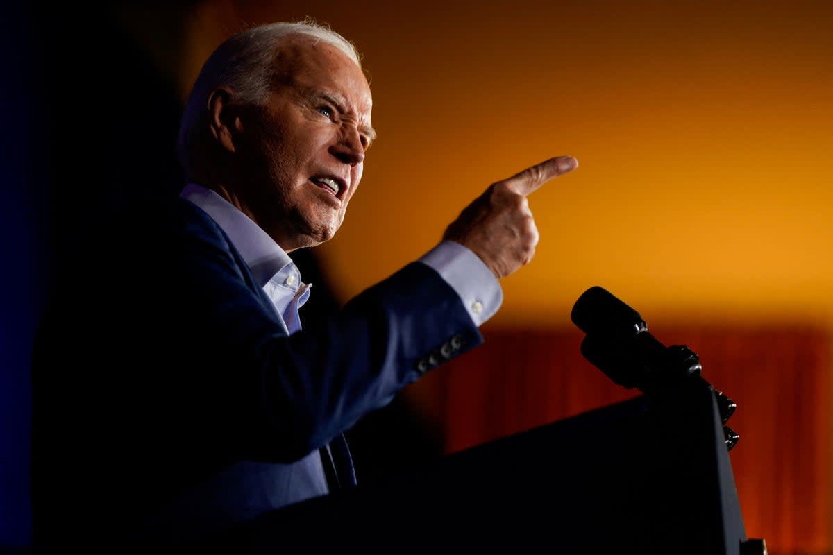 "Tonight, a bipartisan majority in the Senate joined the House to answer history's call at this critical inflection point," Joe Biden said (Reuters)