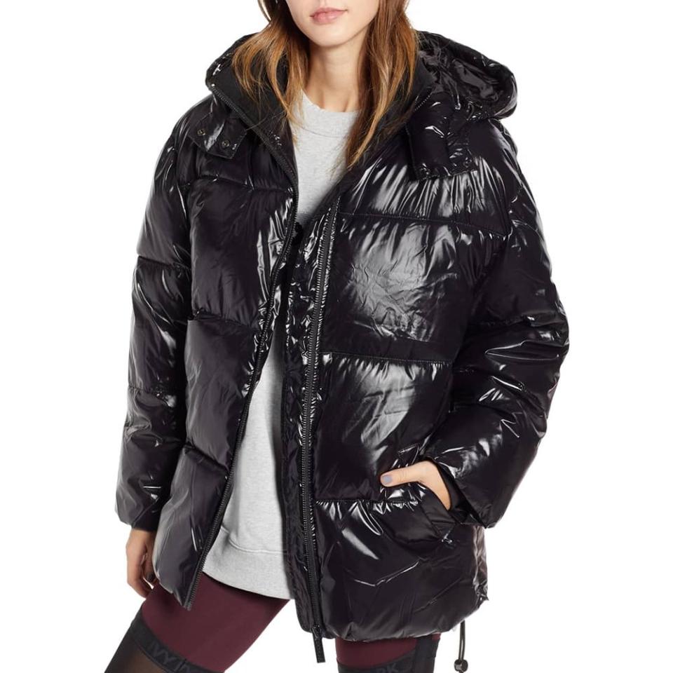 Ivy Park Glossy Puffer Coat