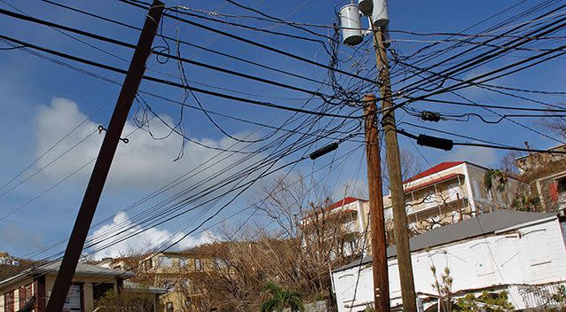 Thousands of homes were left without power after Hurricane Irma. Source: AAP