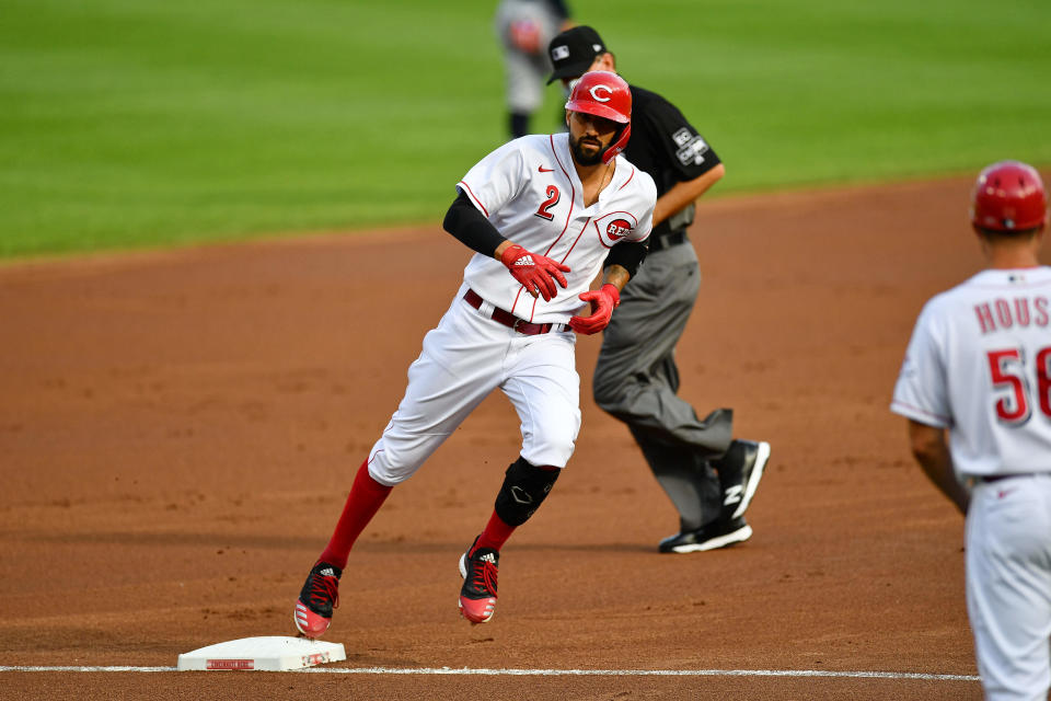 Nick Castellanos is already making his presence known with the Reds. (Photo by Jamie Sabau/Getty Images)