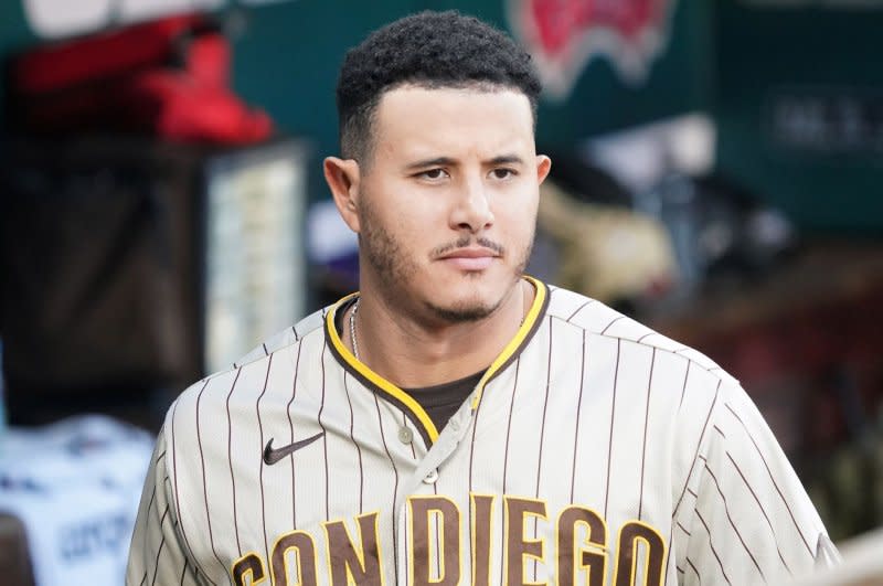 San Diego Padres infielder Manny Machado appeared in 138 games in 2023. File Photo by Bill Greenblatt/UPI