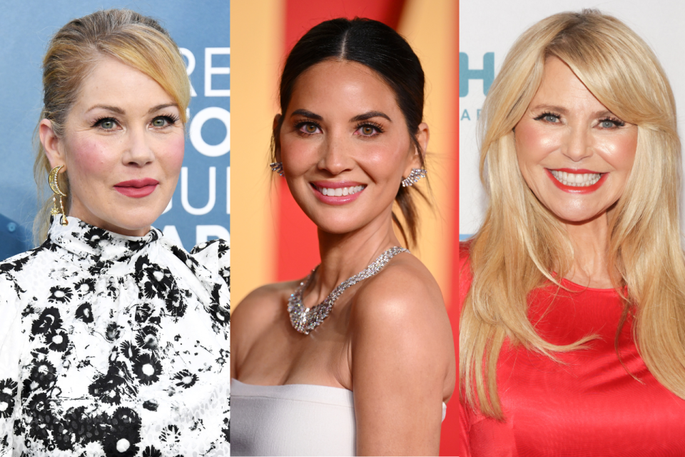 Christina Applegate, Olivia Munn and Christie Brinkley spoke about their respective health issues this week. (Image via Getty Images)