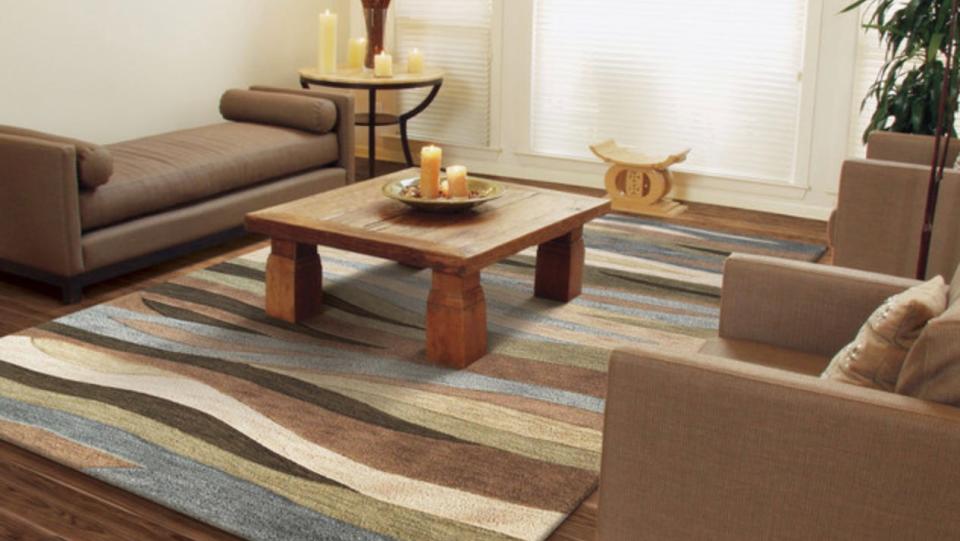 This muted rug can blend right in with anything.