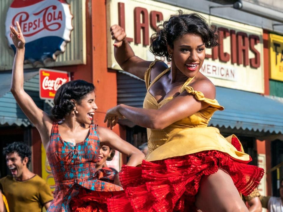 Ariana DeBose in a yellow dress