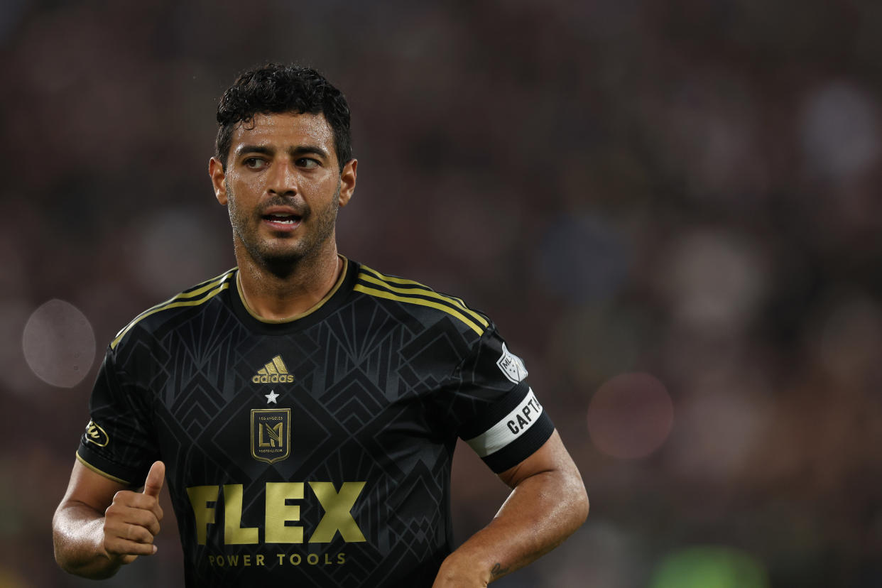 Carlos Vela en el partido entre LAFC y LA Galaxy el pasado 4 de julio. (Matthew Ashton - AMA/Getty Images)