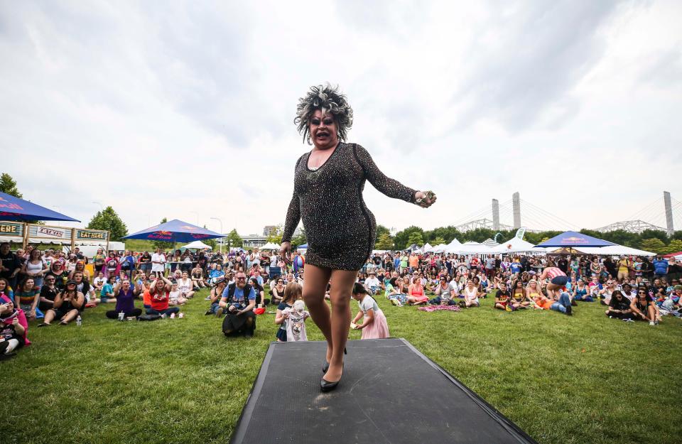 Scenes from the 2019 Kentuckiana Pride Festival at the Big Four Lawn Saturday. 