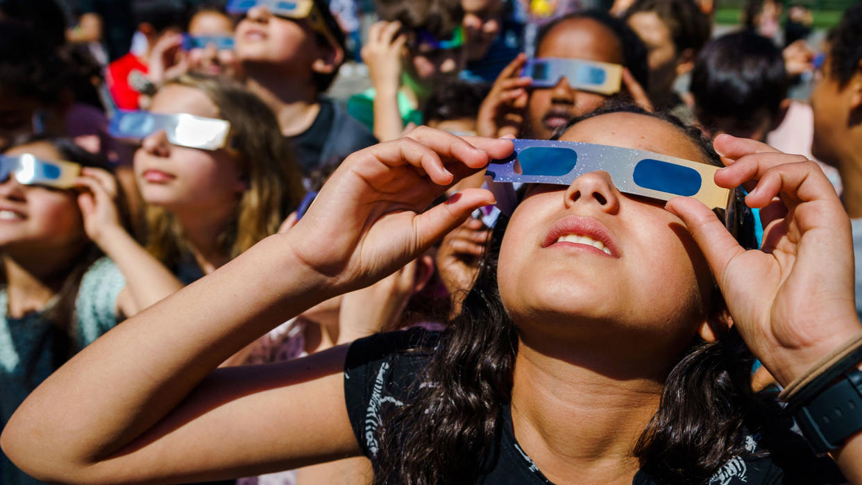  Solar eclipse glasses are NOT the same as sunglasses. 