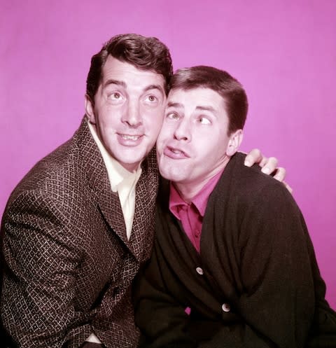 Martin (left) and Lewis circa 1955 - Credit: Silver Screen Collection