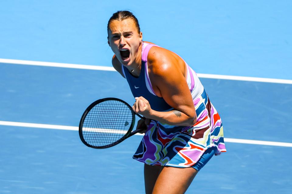 Aryna Sabalenka defeats Belinda Bencic.