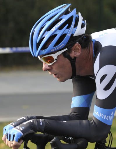 Britain's David Millar competes in the first stage of the inaugural Tour of Beijing cycling race on October 5, 2011. The chairman of the British Olympic Association (BOA), Colin Moynihan, has urged the Court of Arbitration for Sport (CAS) to reject a challenge to their policy of a lifetime Olympics ban for drugs cheats. If the challenge succeeds Millar could be eligible for this year's Olympics