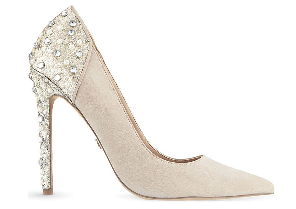 <p>KG Kurt Keiger Hijack Crystal-Embellished Courts, $188, <a rel="nofollow noopener" href="http://www.selfridges.com/GB/en/cat/kg-kurt-geiger-hijack-crystal-embellished-courts_854-10004-6055624209/?previewAttribute=Nude&_%24ja=tsid:32619%7Cprd:202819&cm_mmc=AFFIL-_-AWIN-_-202819-_-0RpXOIXA500&awc=3539_1440529583_3f9bda093f0c207de80f5178581cd376&utm_source=Affiliates&utm_medium=202819&utm_term=na&utm_content=na&utm_campaign=na" target="_blank" data-ylk="slk:selfridges.com;elm:context_link;itc:0;sec:content-canvas" class="link ">selfridges.com</a></p>