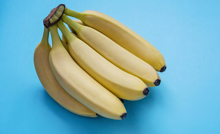 Bananas are full of prebiotic fiber and resistant starch, a carbohydrate that aids the large intestine. (Getty Images)