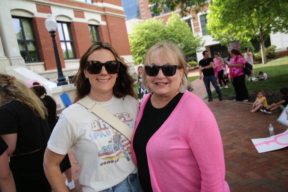 Not everyone was Pro Choice. Two dissenters were among the crowd, observing the goings on.