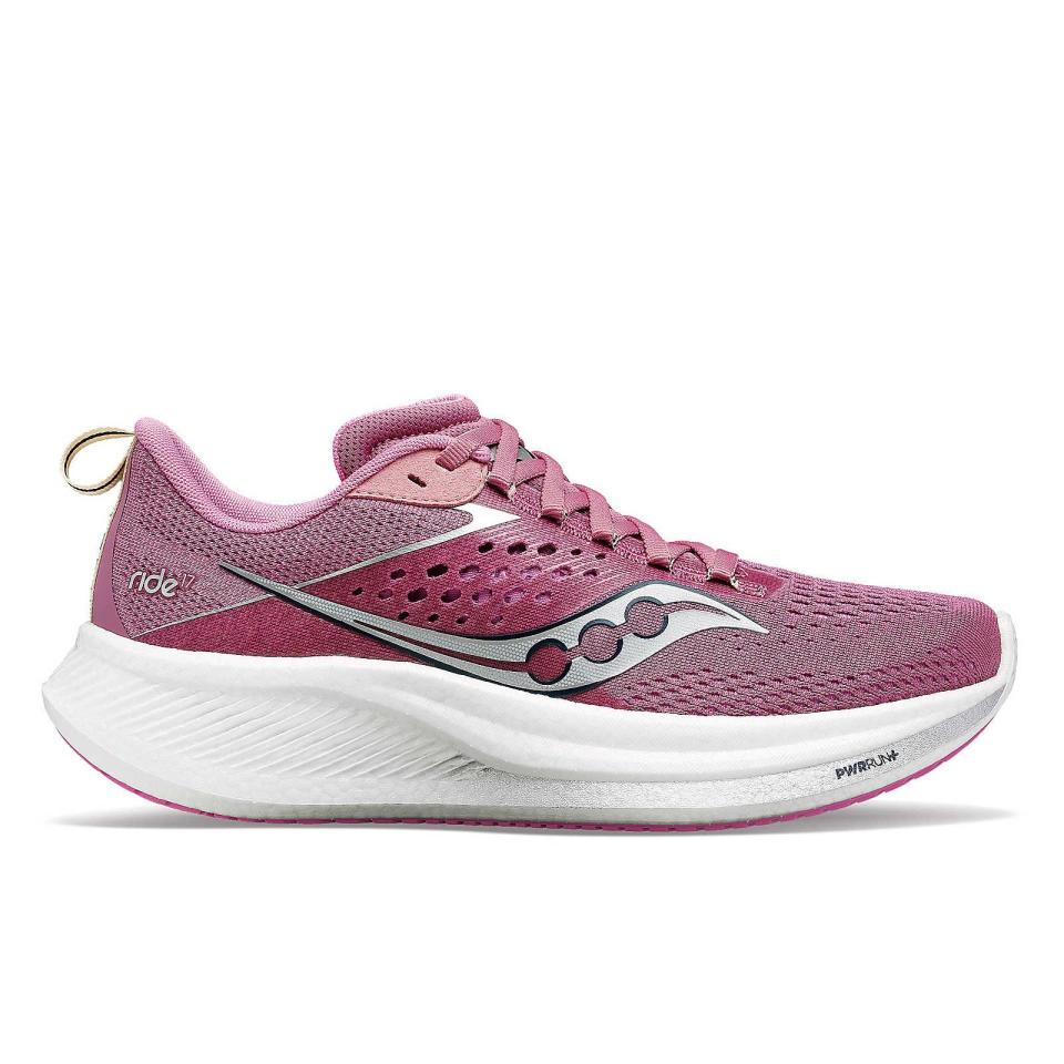 <p><a href="https://go.redirectingat.com?id=74968X1596630&url=https%3A%2F%2Fwww.saucony.com%2Fen%2Fride-17%2F58858W.html&sref=https%3A%2F%2Fwww.runnersworld.com%2Fgear%2Fa25578469%2Fbest-running-shoes-for-women%2F" rel="nofollow noopener" target="_blank" data-ylk="slk:Shop Now;elm:context_link;itc:0;sec:content-canvas" class="link ">Shop Now</a></p><p>Ride 17</p><p>saucony.com</p><p>$140.00</p>