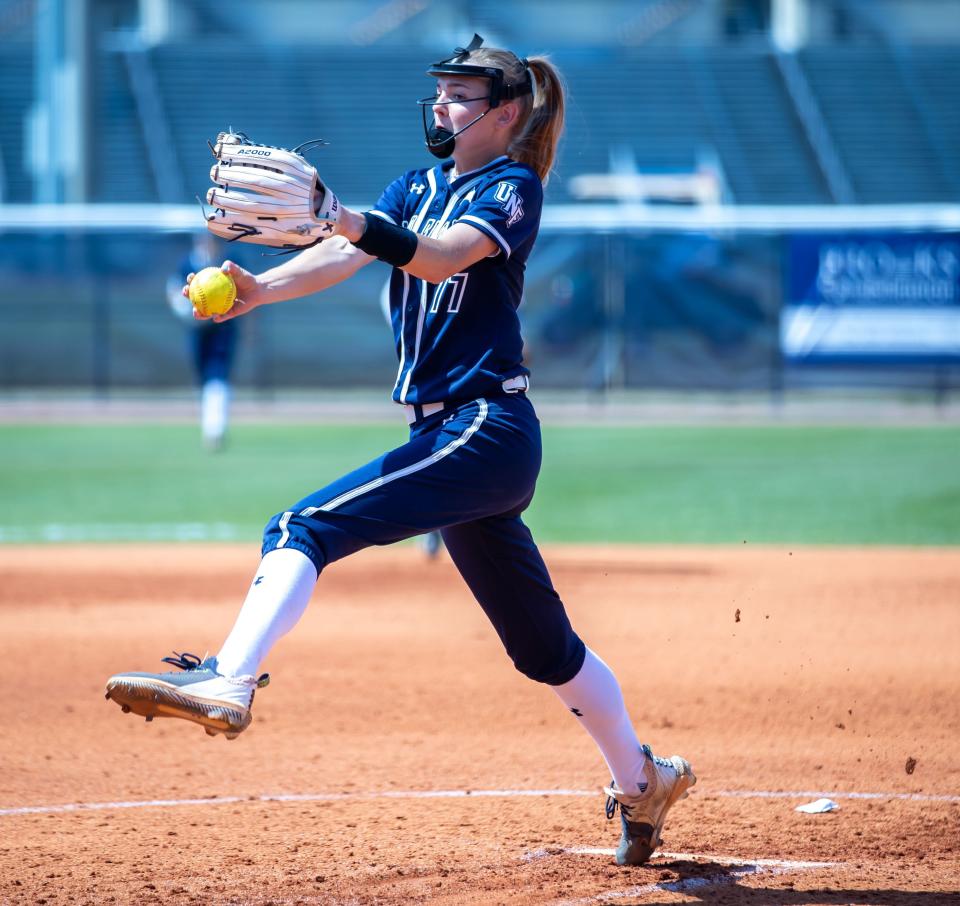 UNF senior pitcher Halle Arends is sixth in the ASUN with a 1.83 ERA.