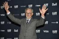 Director Steven Spielberg attends the premiere of "The Fabelmans" at the Princess of Wales Theatre during the Toronto International Film Festival, Saturday, Sept. 10, 2022, in Toronto. (Photo by Evan Agostini/Invision/AP)