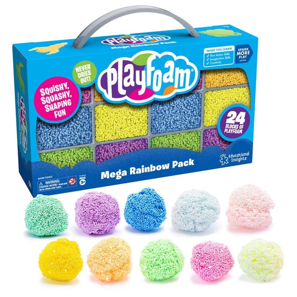 <p><a href="https://go.redirectingat.com?id=74968X1596630&url=https%3A%2F%2Fwww.walmart.com%2Fip%2FEducational-Insights-Playfoam-Mega-Rainbow-Pack%2F1606068525&sref=https%3A%2F%2Fwww.womansday.com%2Flife%2Fg44495826%2Fbest-gifts-from-walmart%2F" rel="nofollow noopener" target="_blank" data-ylk="slk:Shop Now;elm:context_link;itc:0;sec:content-canvas" class="link ">Shop Now</a></p><p>Playfoam Mega Rainbow Pack</p><p>walmart.com</p><p>$18.50</p>