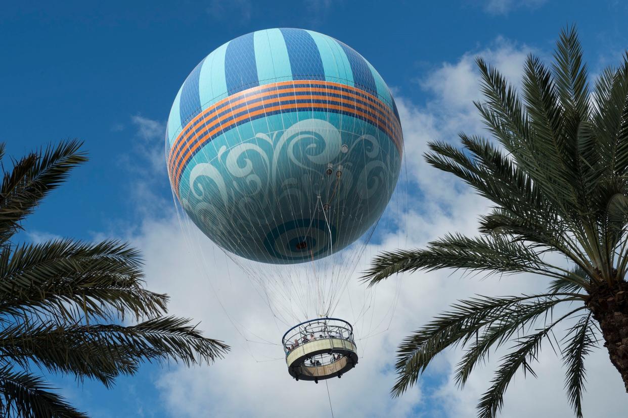 Aerophile can carry more than two dozen passengers 400 feet over Disney Springs.