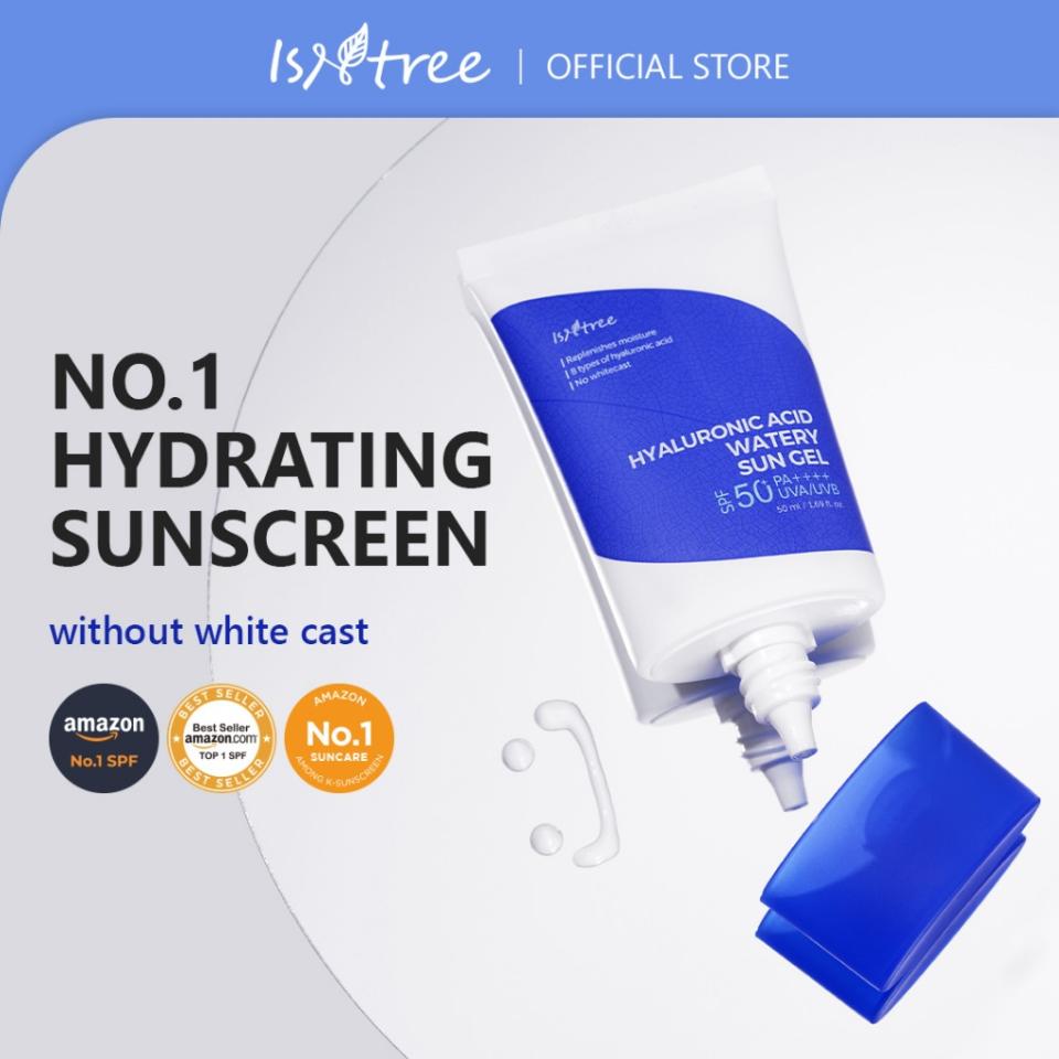 Isntree Hyaluronic Acid Watery Sun Gel 50ml. (Photo: Shopee SG)