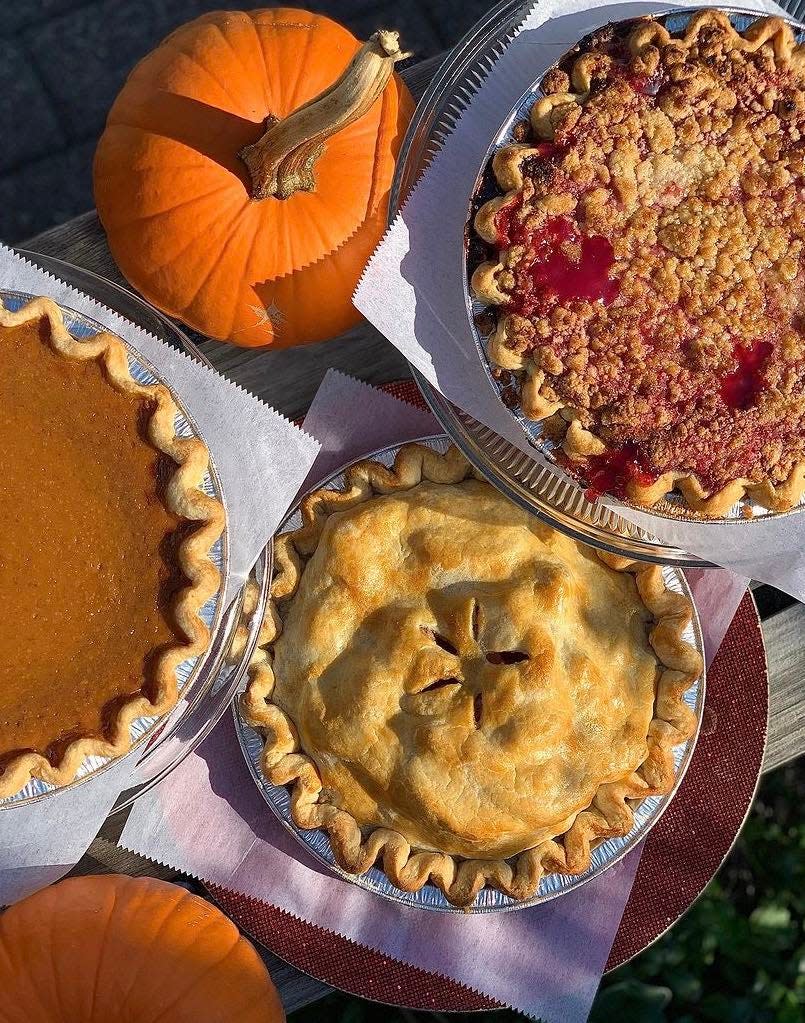 An assortment of Thanksgiving pies from Baked on the Beach in Surf City.