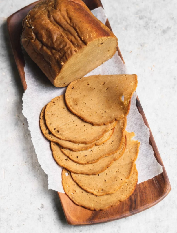 <p>Sweet Simple Vegan</p><p>Bring your sandwiches to the next level with these homemade vegan deli meat slices! They are packed with flavor, easy to put together and cheaper than the store-bought options available.</p><p><strong>Get the recipe: <a href="https://sweetsimplevegan.com/2019/08/homemade-vegan-deli-meat/" rel="nofollow noopener" target="_blank" data-ylk="slk:Homemade Vegan Seitan Deli Meat;elm:context_link;itc:0;sec:content-canvas" class="link rapid-noclick-resp">Homemade Vegan Seitan Deli Meat</a></strong></p>