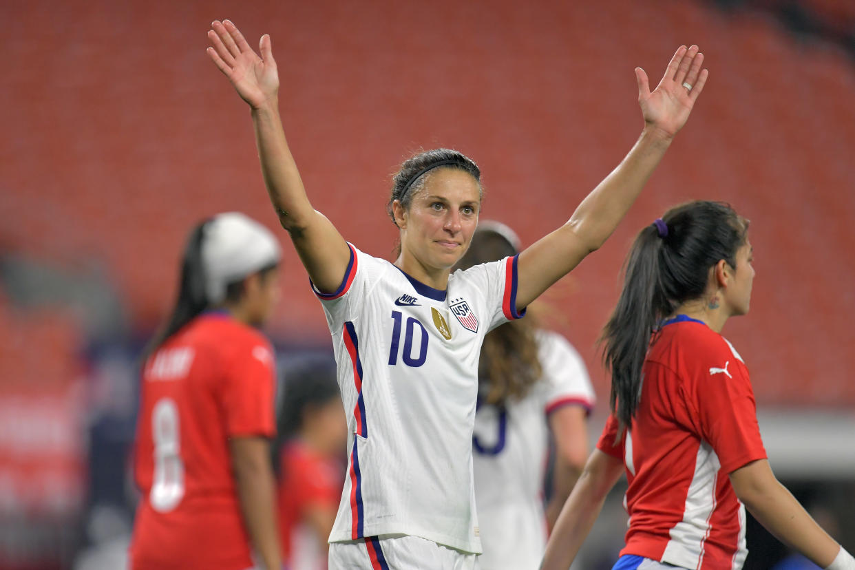 Forward Carli Lloyd of the USWNT 