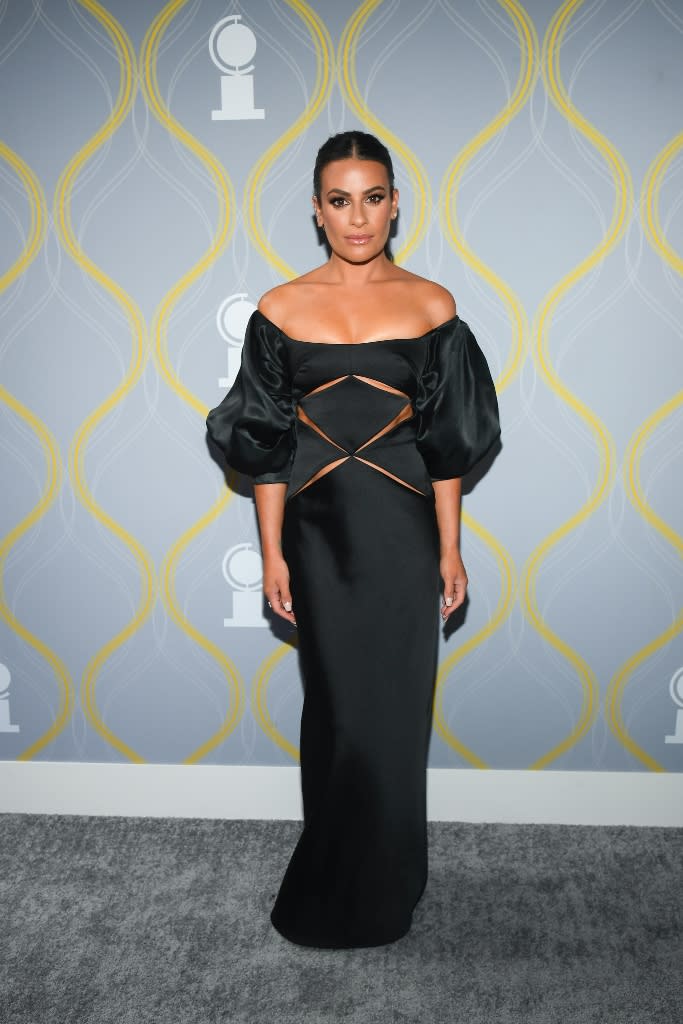 Lea Michele attends the Tony Awards 2022 at Radio City Music Hall in New York City on June 12, 2022. - Credit: Michael Buckner for WWD