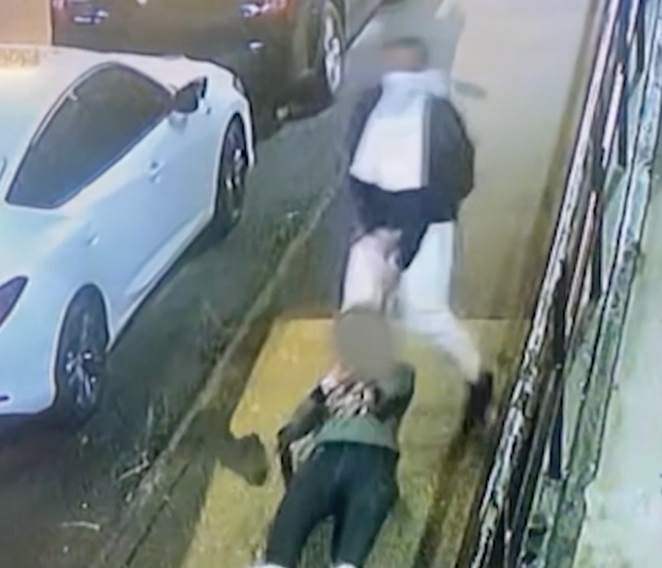 Disturbing video shows the suspect lassoing the woman and dragging her down the street in the Bronx (NYPD)