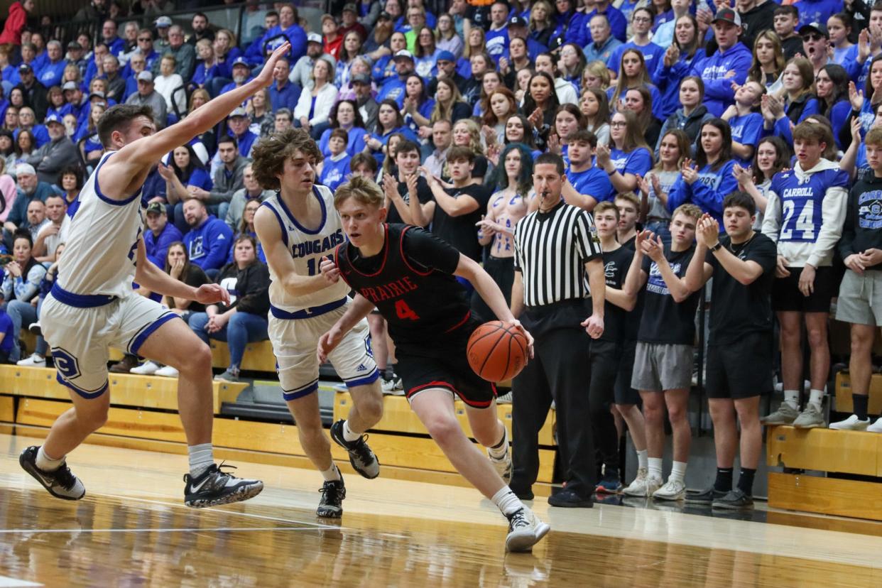 Photos from Carroll's Class 2A sectional championship win over Clinton Prairie on March 4, 2023.