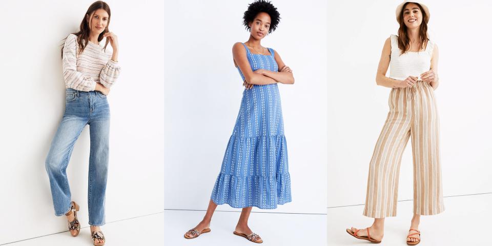 <p>If you need something to get excited about these days, Madewell is hosting its first-ever <a href="https://go.redirectingat.com?id=74968X1596630&url=https%3A%2F%2Fwww.madewell.com%2Fsecret-stock-sale%3Fintcmp%3Dsitenotification_SSS_MWD-7096&sref=https%3A%2F%2Fwww.elle.com%2Ffashion%2Fshopping%2Fg33605244%2Fmadewell-secret-stock-sale%2F" rel="nofollow noopener" target="_blank" data-ylk="slk:Secret Stock sale,;elm:context_link;itc:0;sec:content-canvas" class="link ">Secret Stock sale,</a> where you can save <strong>up to 70 percent off</strong> select clothing, shoes, and accessories. While Madewell regularly has sales on its effortlessly cool wares, I've never seen a sale this big. (And, trust me, I spend <em>a lot </em>of time perusing Madewell's site.) Whether you want to invest in a few Zoom-friendly tops, pick up an elevated pair of drawstring pants, or get dressed up for fun, now's the time to replenish your wardrobe. Go ahead, check out some of our favorite finds, below. </p>
