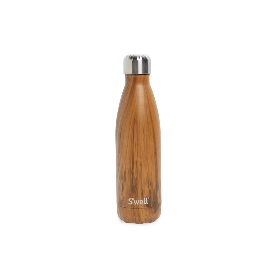 Teakwood Stainless Steel Water Bottle