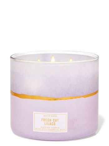 2) Fresh Cut Lilacs 3-Wick Candle