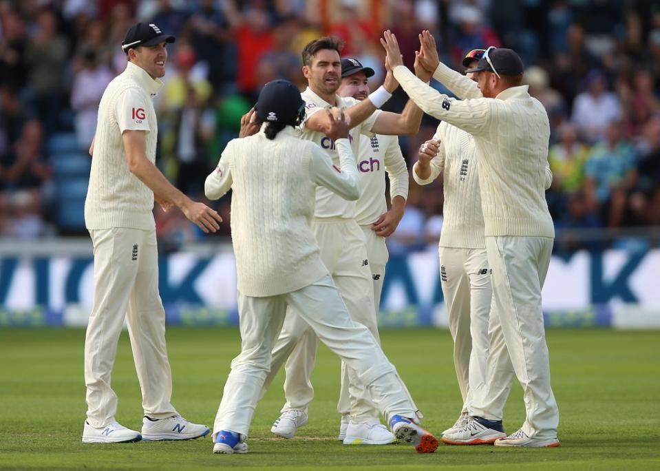 James Anderson took three wickets (Nigel French/PA) (PA Wire)